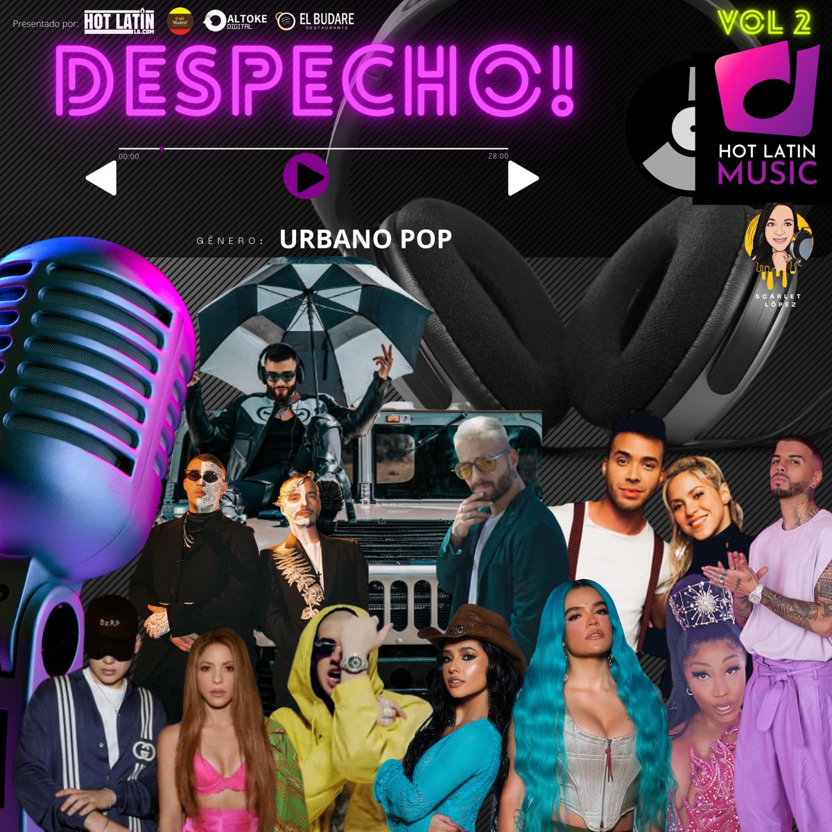 hotlatin_la's tweet photo. Escucha en YouTube y YouTube Music: Vol. 2: Temas de Despecho | Urbano-Pop | #HOTLATINMUSICTHEPODCAST
https://t.co/hnx1a71r1l https://t.co/sP40D8lPan