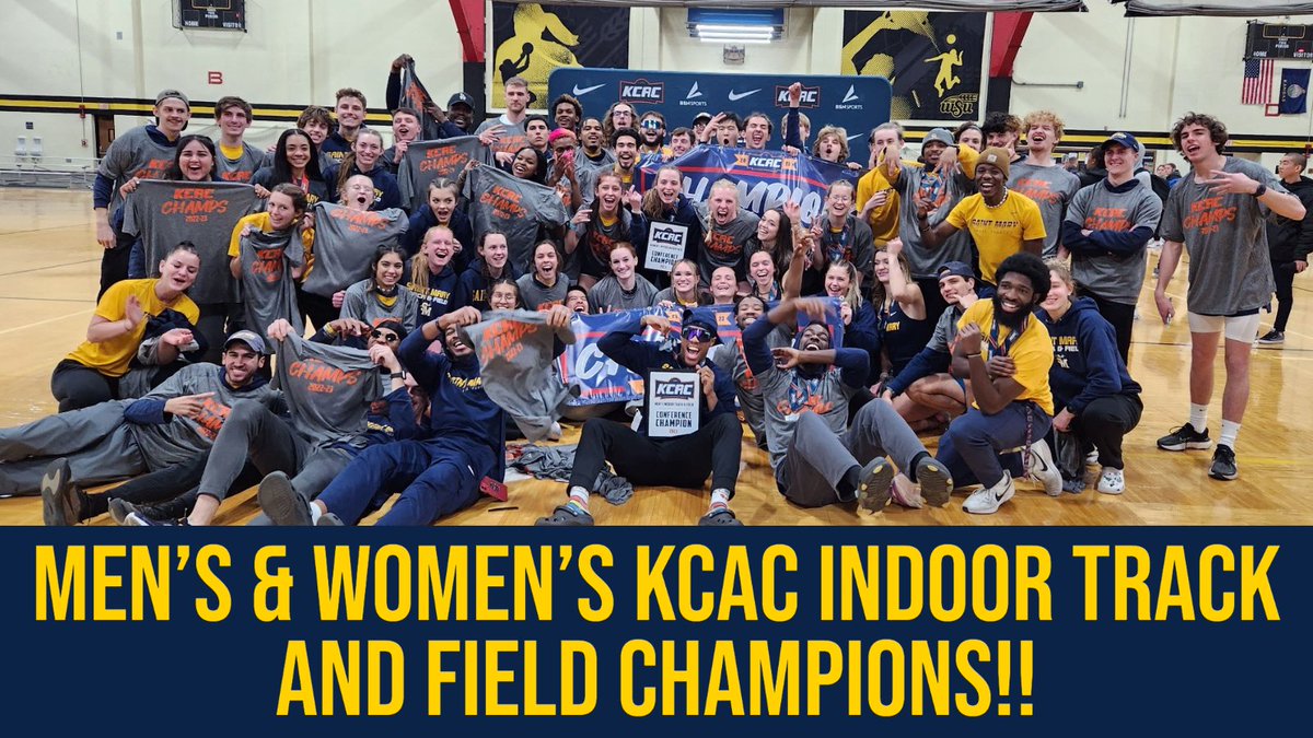 CHAMPS!! 

Men's and Women Indoor Track and Field were BOTH named KCAC Champions tonight, it is the men's second straight and the women's first ever conference title, congratulations! #gospires