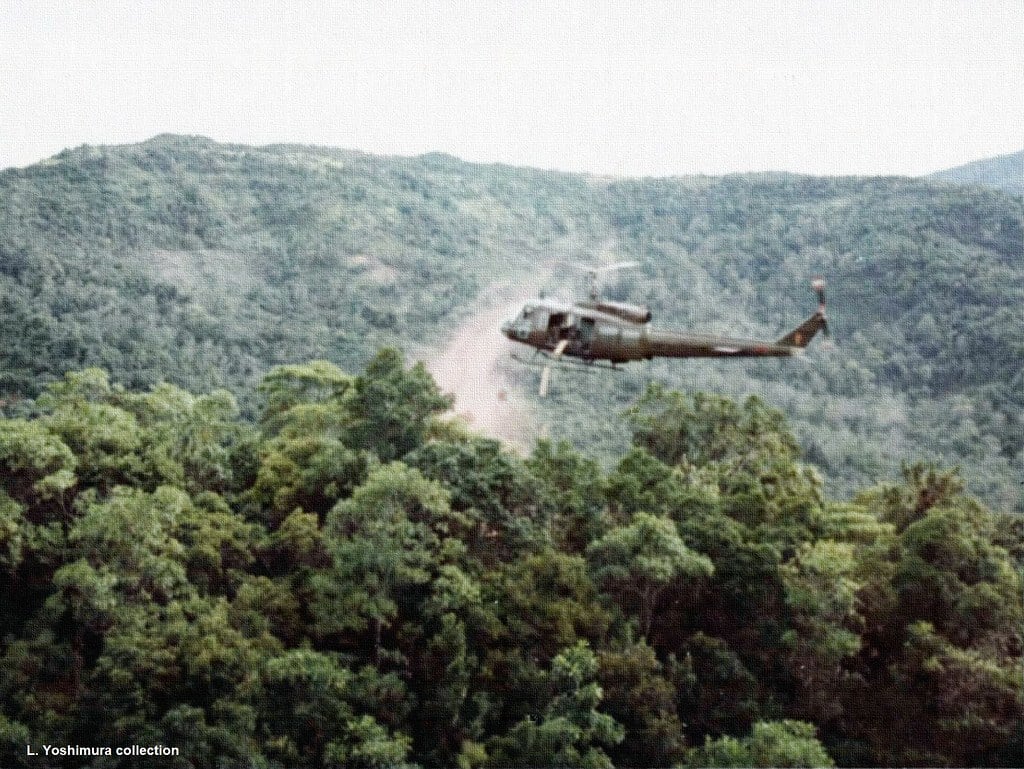 Most troops in the bush were resupplied with food, water, and ammunition every 3-4 days. At times, there wasn't a clear area for the helicopter to land and supplies had to be dropped from overhead, which was dangerous. Read more about the bush here:
cherrieswriter.com/2019/05/13/the…