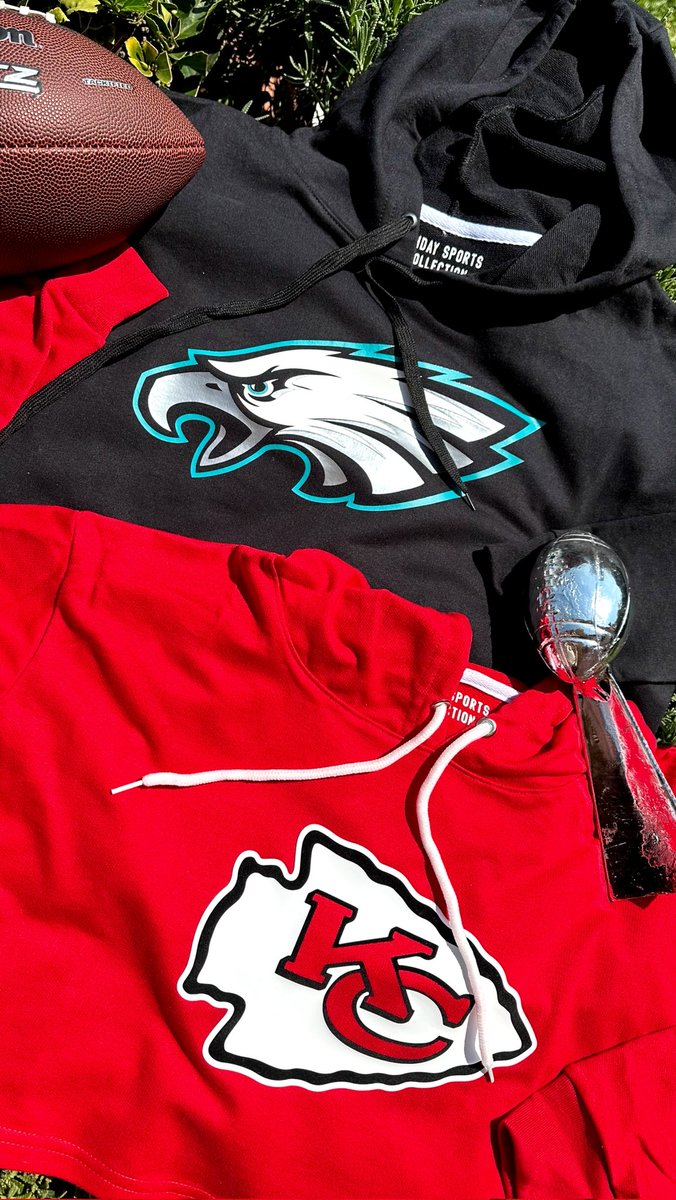SundaySportsCo's tweet photo. A unas cuantas horas del #SuperBowl 

¿Quién se lleva la victoria?
#FlyEaglesFly o #ChiefsKingdom https://t.co/28LrvzDgRa