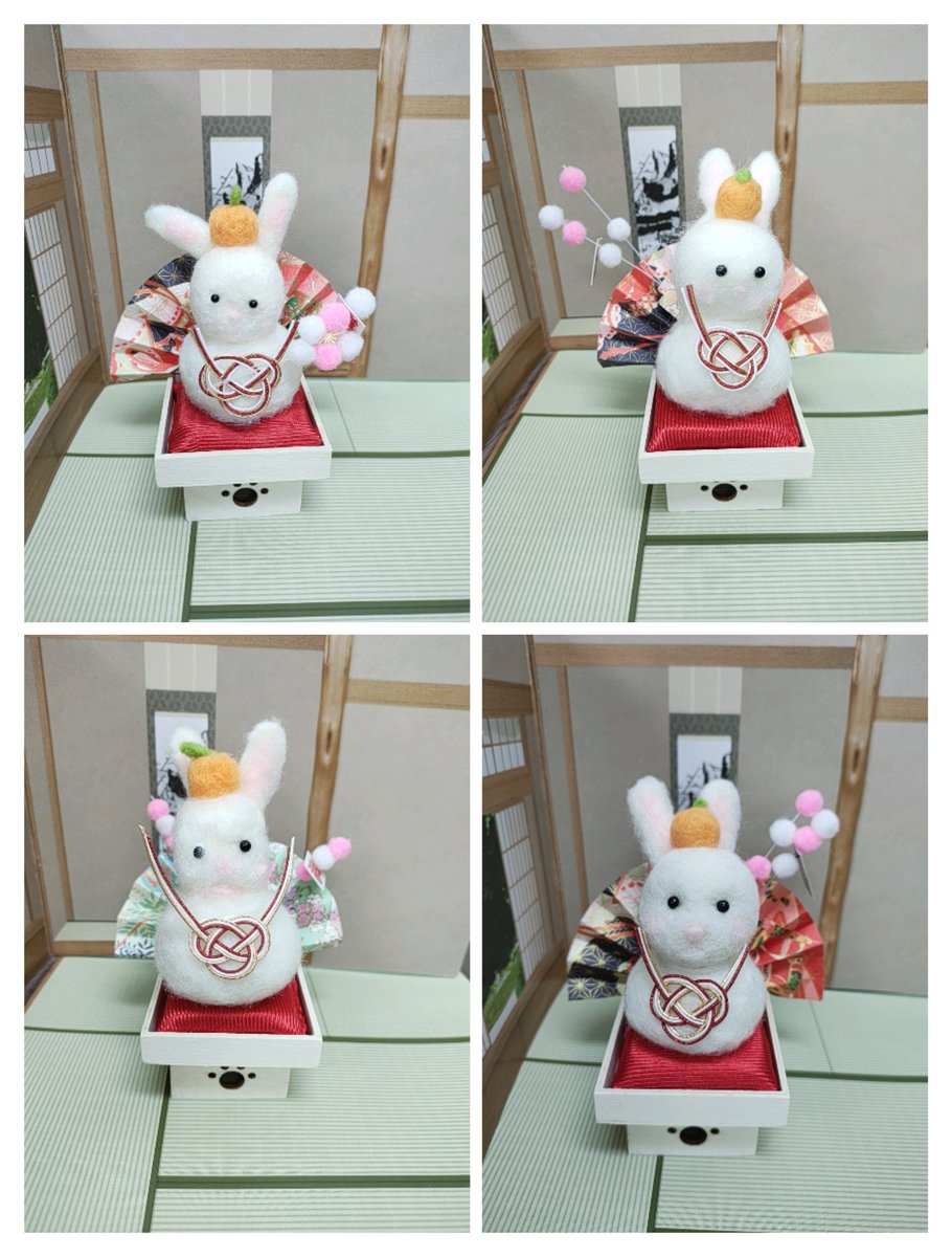 NEXTSMILEAYA's tweet photo. ☆回想6☆
弊社レンタルスペースでのワークショップですが…
うちのこ羊毛sanae先生が干支モチーフのワークショップも開催して下さいました!
世界に1つだけの「うさぎ鏡餅」
皆様、楽しくチクチクされていました☆
#回想
#羊毛フェルトキット
#うさぎ
#干支
#鏡餅
#和気あいあい
#NEXTSMILE https://t.co/igNQcRTrUT