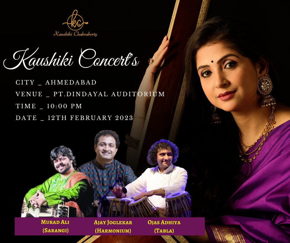 See you all ❤️
.
#kaushikichakraborty #indianclassicalmusic #Music2023 #ClassicalConcert #ConcertDay #KaushikiConcert #KaushikiMusic #MusicForAll