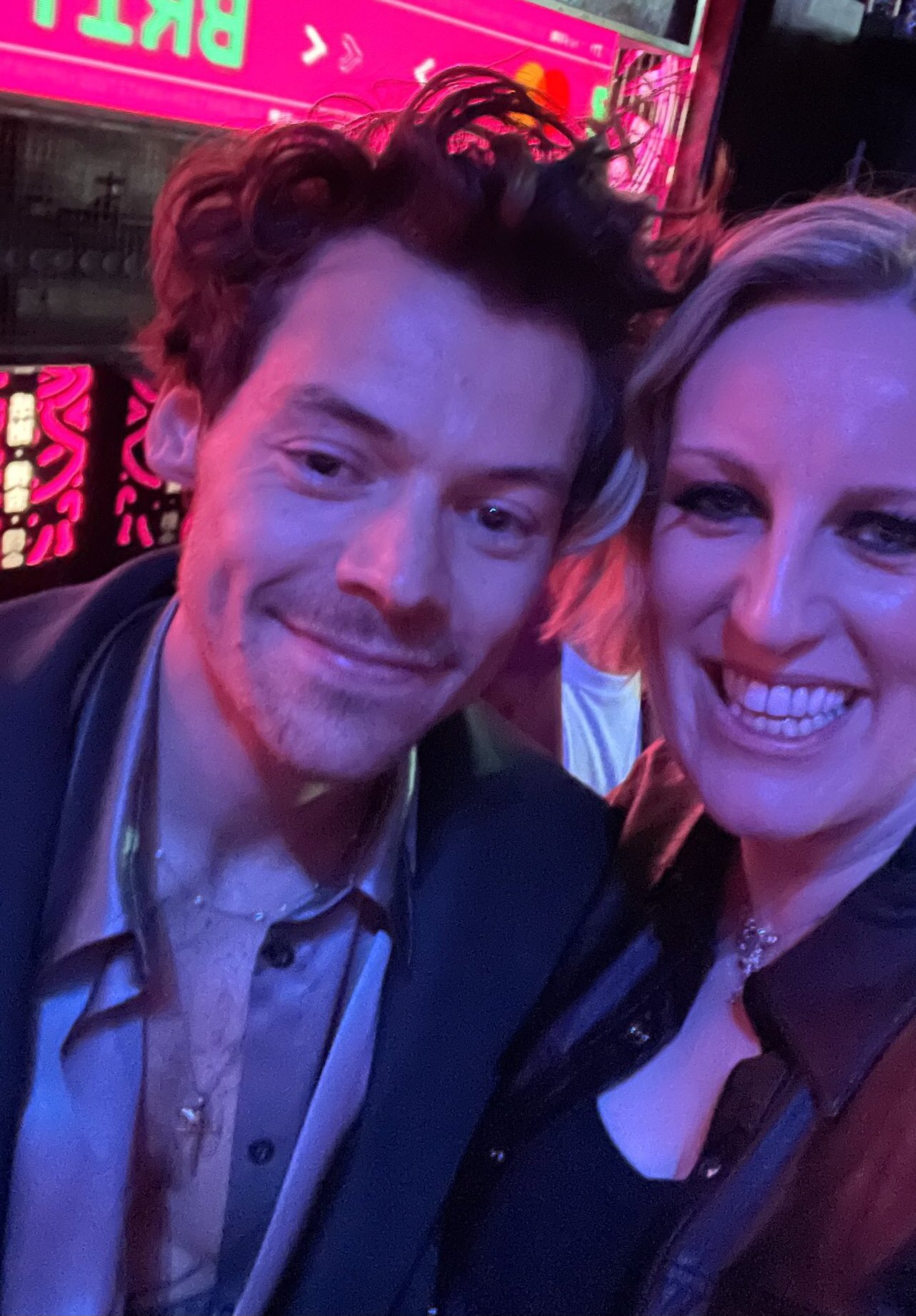 Harry Styles Updates. on X: “Harry at the BRITs (via stephlunch 
