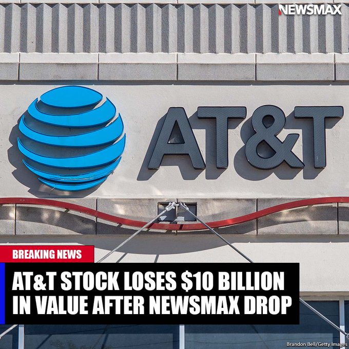 NEWSMAX's tweet "ICYMI Since DirecTV dropped NEWSMAX on Jan. 24, AT