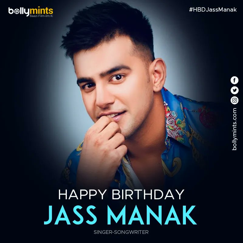 BollyMints's tweet photo. Wishing a very happy birthday to #JassManak !
#HBDJassManak #HappybirthdayJassManak https://t.co/s875Px7ZsM