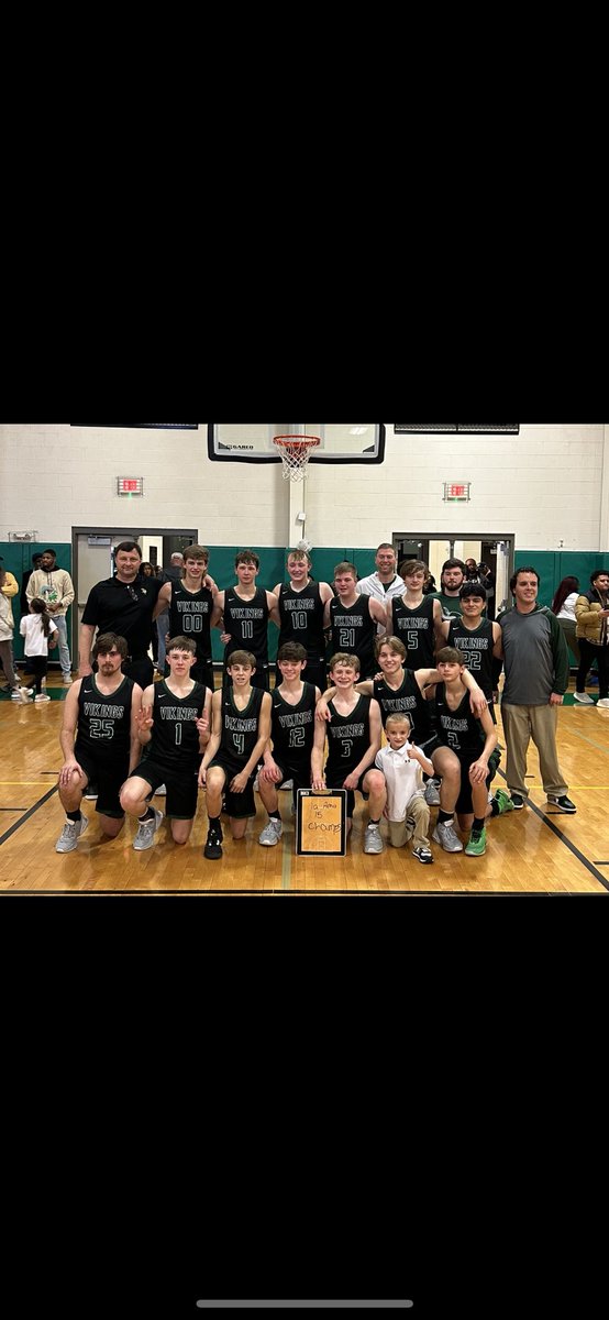 Congratulations to our <a href="/SkylineSchool/">Skyline School</a> Vikings for winning the class 1A Area 15 Tournament Championship Game and extending the state-leading area tournament title streak to 14! We’re so proud of their effort, hustle and teamwork! <a href="/JCBOEal/">JacksonCountySchools</a> #GoVikings #ProudPrincipal