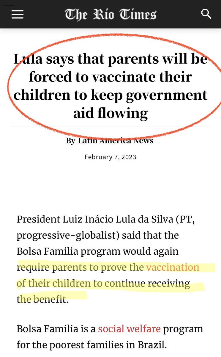 If you support what is happening in Brazil, then you support coercion in medicine &amp; discrimination based on health choices.

That means you reject the concept of consent, bodily sovereignty &amp; the basics of post-WW2 human rights accords.

So… which side of that fence?