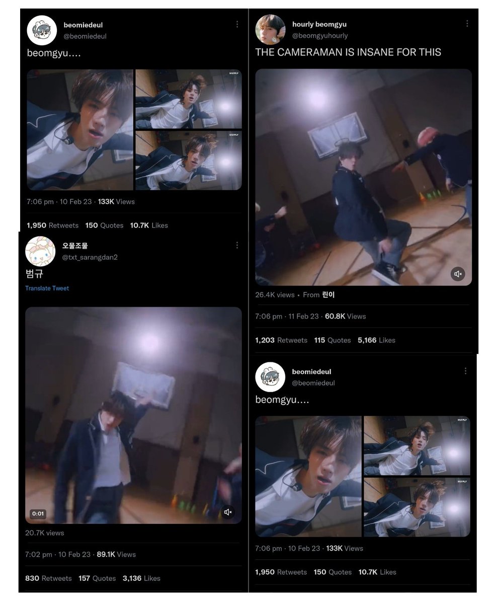 범규 on Twitter "his twitter clips has gained quite some engagement too."