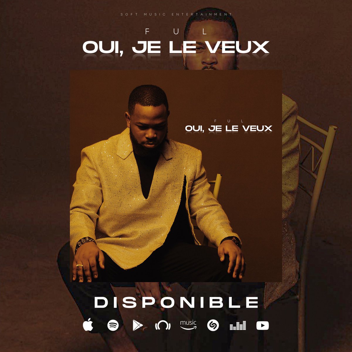 Reporter4Music's tweet image. Exercice de puriste, @FulOfficiel nouvelle signature de #SoftMusic, garde intacte sa fougue qui lui permet de sortir de sa zone de confort avec #OuiJeleVeux. Du #Zouk pour ce mois de l'amour, qui épouse les soli blues de sa voix. Agréable à l'écoute 🇨🇲