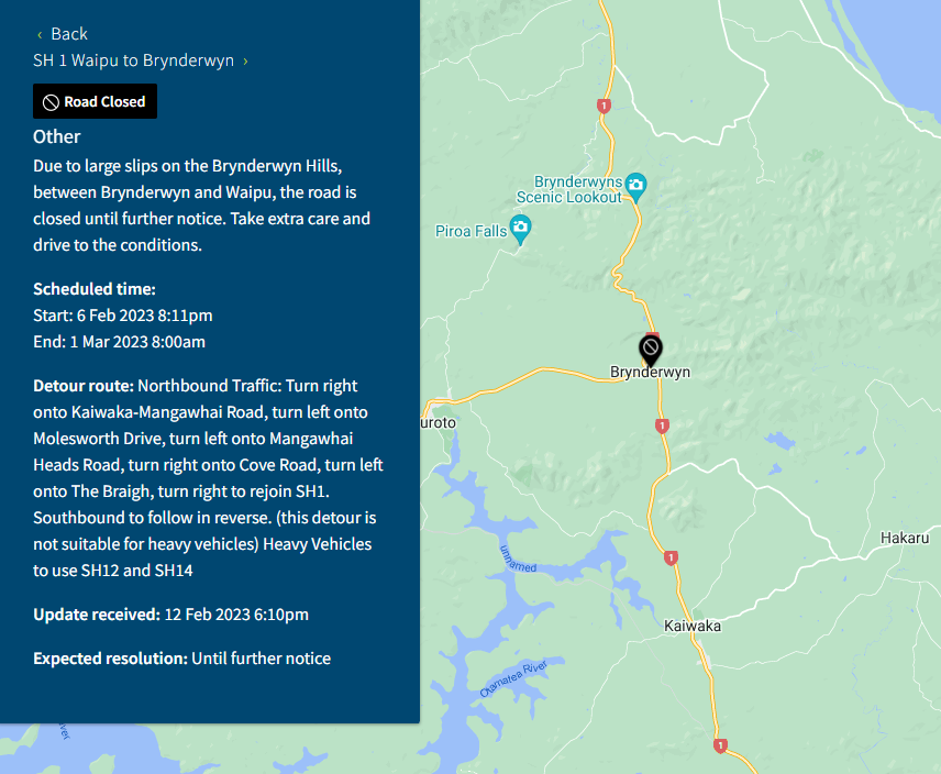 Waka Kotahi NZTA Auckland & Northland on Twitter "SH1 BRYNDERWYN HILLS