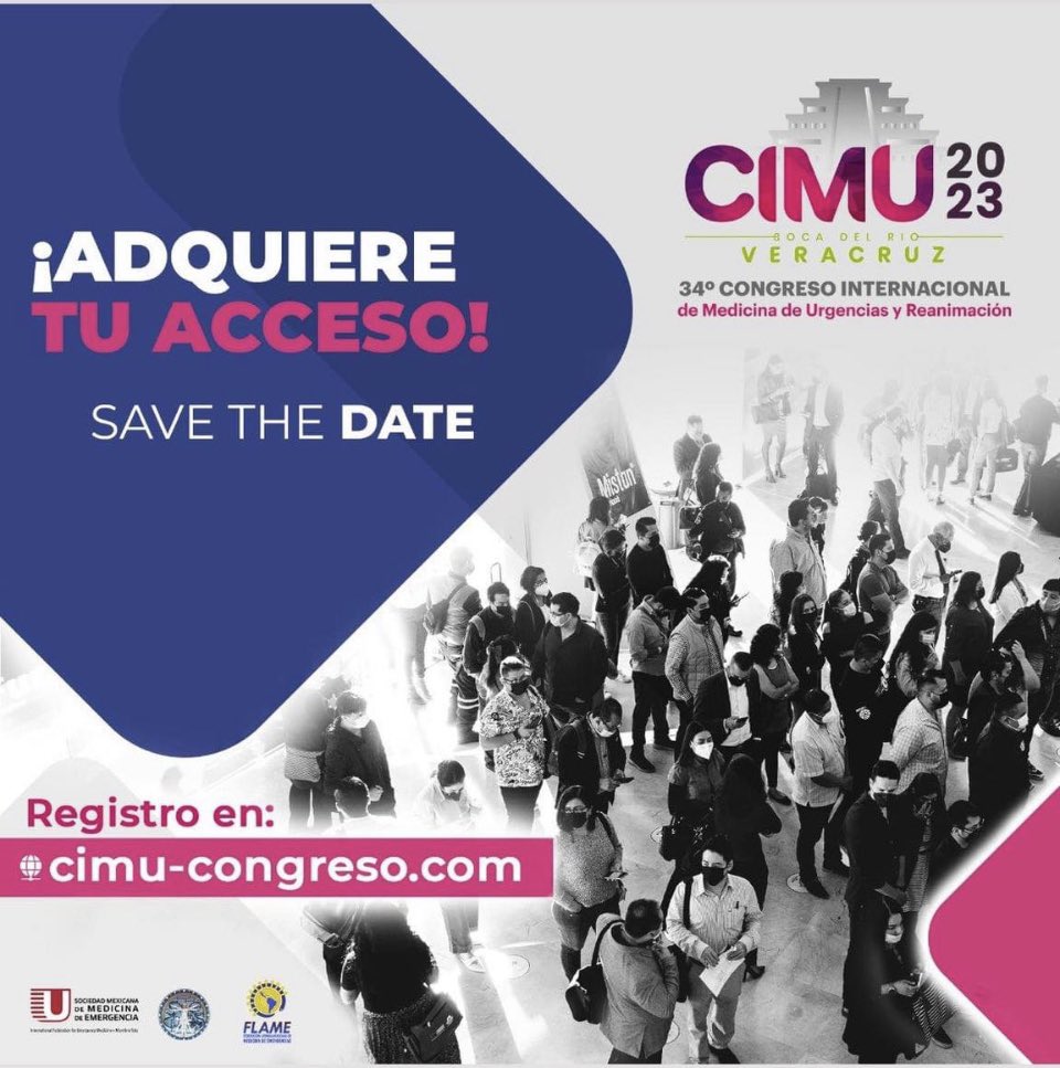 Estamos a pocos días; médicos prehospital, Enfermería regístrate nos vemos en Veracruz. cimu-congreso.com <a href="/ReieSmme/">REIE - SMME</a> <a href="/SMMEAC/">SMME</a> <a href="/CoahuilaSamu/">SAMU_Coahuila</a> <a href="/SAMUJalisco/">SAMU de Jalisco</a> <a href="/SAMU_TAMAULIPAS/">SAMU TAMAULIPAS</a> <a href="/samu/">Samu</a>