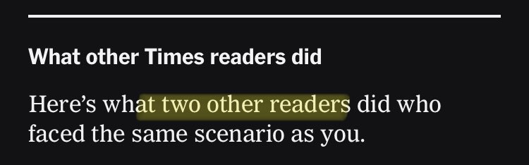 I feel early. Who are you, two other readers?