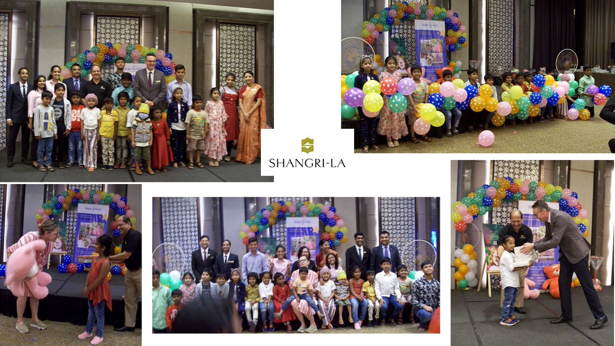 MAWIndia's tweet photo. @ShangriLa Bengaluru graciously hosted a memorable wish granting event &amp; fulfilled wishes of 25 children diagnosed with a critical illness. @MAWIndia thanks @ShangriLaHotels for this initiative that helps us transform lives of such children. #MakeaWishFoundation #CSR #volunteer https://t.co/py1NE8ouCa