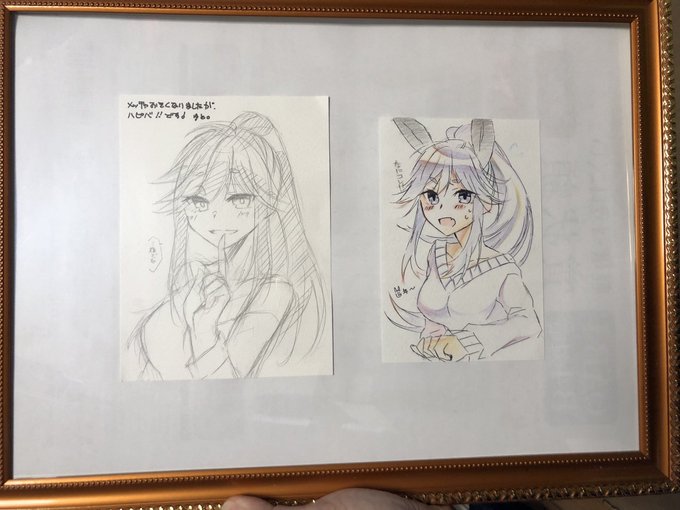 神絵師から蓮沼暦のイラスト頂いた、、嬉しすぎて額縁を買ってきてはめた。。。🙏
最高すぎて毎日眺めてる。。。😭 