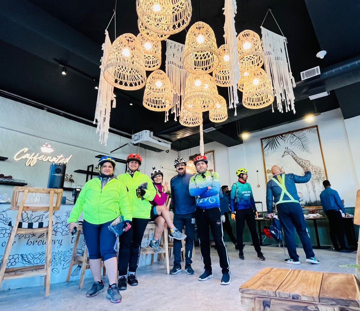 Sunday Fun Ride -Pedal Up Ride for #HCLCyclothon <a href="/rajeshcycles/">rajesh</a> <a href="/noidacycling/">Noida Cycling Club® (NCC)</a> with breakfast 🥞 #Caffeinated cafe #Noida <a href="/Amysharma77/">Amit sharma, “Cycling Artist” 🚴</a> <a href="/croozeapp/">CroozeApp</a> <a href="/Solanki666N/">Naveen Solanki #SaveDwarkaForest</a> <a href="/FitIndiaOff/">Fit India Movement</a> <a href="/dhumpachika/">CyclingLove</a> <a href="/cyclingfor_all/">Cycling for ALL</a> #HealthyLiving #HealthyEating #cyclinglife #dailypic #Photoalbum #cyclist