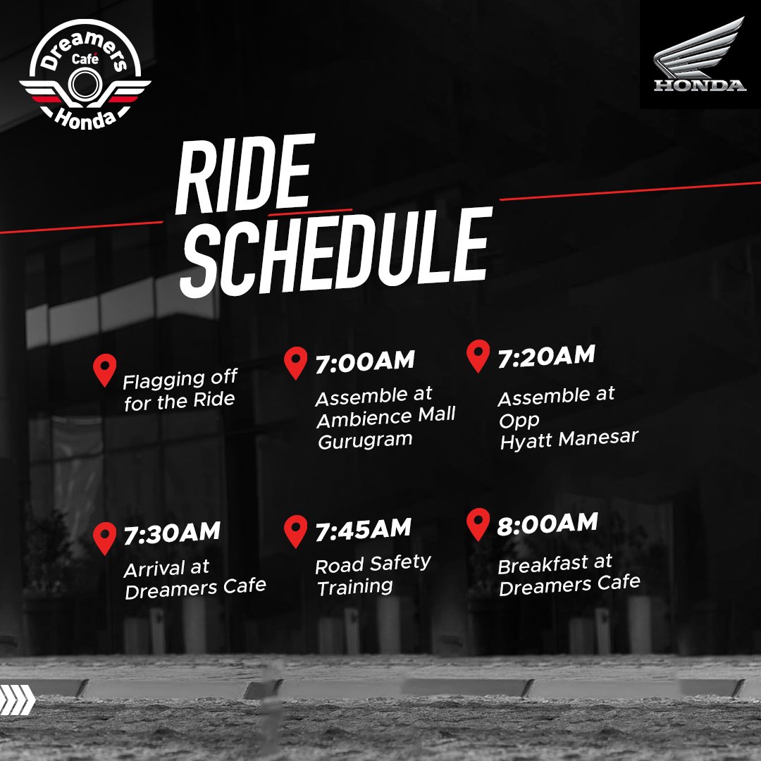 BigwingPatna's tweet image. It’s the early morning of the Big day. Are you ready to make it bigger? Let’s ride !

#RideWithTheDreamers #HondaBigWingpatna #HnessCB350 #CB350RS #CB350 #CB300R #CB300F #CB500X #CB650R #LiveYourStory #TheFormidable