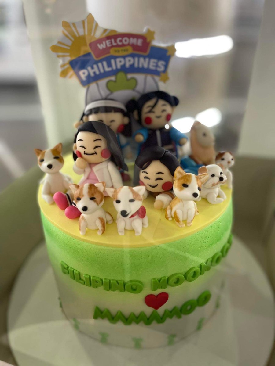 wheein_shi's tweet photo. omg they are absolutely going to love this cake 😭😭😭😭😭😭 https://t.co/pfQSSPkiEq