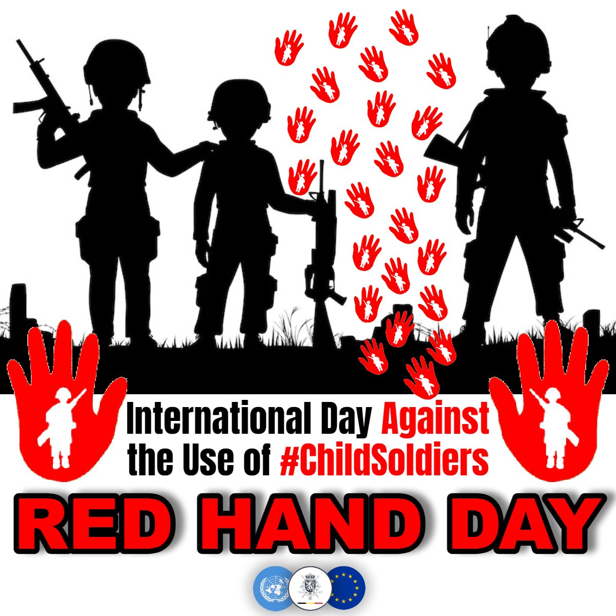 ✋🔴 Today is the International Day Against the Use of Child Soldiers . Join us in spreading the word that children have the right to be children, NOT soldiers. #ChildrenNotSoldiers #ACTtoProtect #RedHandDay

ℹ️ More details via: facebook.com/BelgianEmbassy…