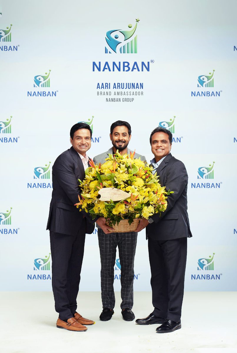 Actor AARI ARUJUNAN @Aariarujunan named Brand Ambassador for NANBAN Group of Companies in India 🎉🎉

#Nanban #AariArjunan
#NanbanEntertainment #HBDAari

NANBAN ENTERTAINMENT WILL  BE LAUNCHED SOON.. 

nanban.com