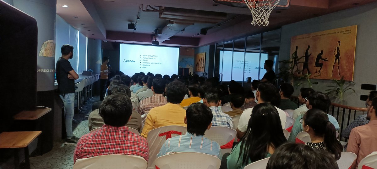 Flutter Surat ๐ (@fluttersurat) on Twitter photo Here we are with our second session by ๐๏ธ <a href="/_yash_chudasama/">Yash Chudasama</a> speaking about P2P video calling application using flutter
#FlutterForward #flutter #flutterdev
<a href="/nlycskn/">Nilay Coskun</a> <a href="/Nikkitagandhi/">Nikita Gandhi</a> <a href="/IndiaFlutter/">Flutter India ๐ฎ๐ณ๐ #FlutterIndia</a> <a href="/dhiwise/">DhiWise (Now Rocket.new)</a> Here we are with our second session by ๐๏ธ <a href="/_yash_chudasama/">Yash Chudasama</a> speaking about P2P video calling application using flutter
#FlutterForward #flutter #flutterdev
<a href="/nlycskn/">Nilay Coskun</a> <a href="/Nikkitagandhi/">Nikita Gandhi</a> <a href="/IndiaFlutter/">Flutter India ๐ฎ๐ณ๐ #FlutterIndia</a> <a href="/dhiwise/">DhiWise (Now Rocket.new)</a>