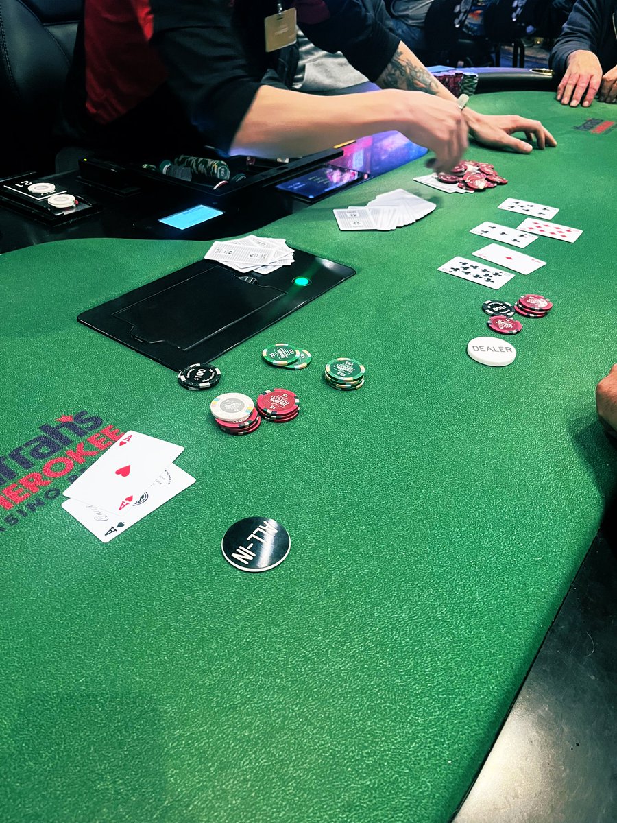 aces full! 🔥 double up and won the high hand! 🤌🏼