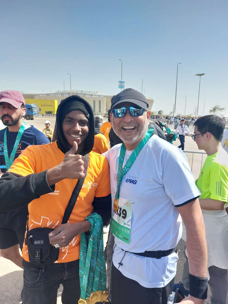 @RiyadhMarathon_ my first 10k. KPMG_SLC_Running_Club - thank you guys for encouraging and supporting. 

We @KPMGSaudiArabia run for a cause to contribute for an equipment for @CWDA_SA 
#sustainability  #community  #people #impact 
#TogetherForBetter

lnkd.in/dC5aKS9U