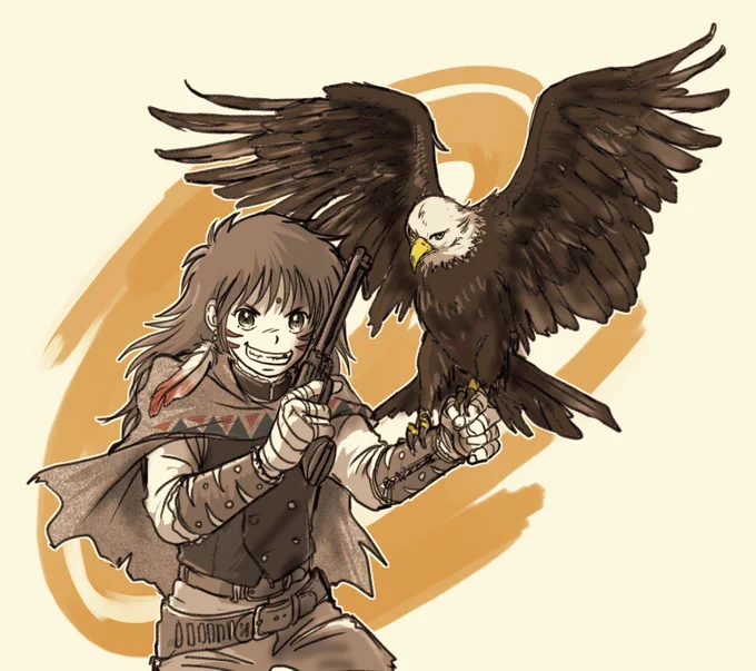 イラスト集用のジャミを描き描き_φ新章に向けてイメージを膨らませながら描いていると楽しいキャラの一人になりました今日も珍しく昼寝することなく創作さて、そろそろ早めの晩御飯の支度をするかねー 
