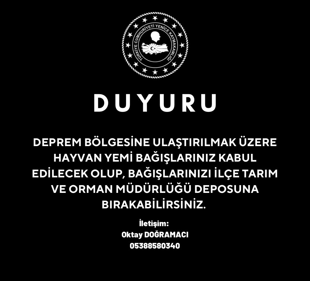 CanakkaleYenice's tweet photo. Hayvan Yemi bağışları ⤵️ https://t.co/x9YnLn9l8C