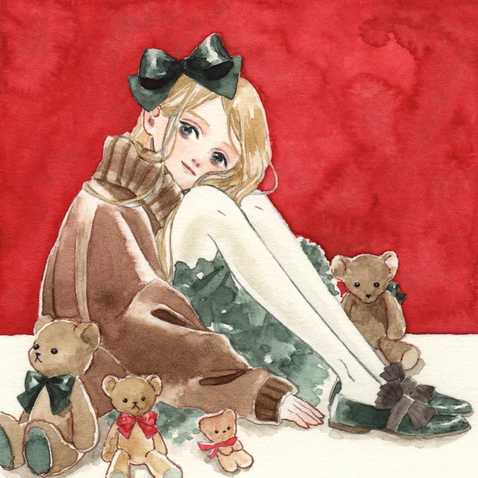 イチマツさんのタグ企画 #一次創作絵師拡散フェス03 に参加します透明水彩で子どもの絵を描いています 