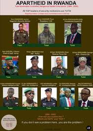 Yanbat1's tweet photo. 🔴 AVIS AU PEUPLE HUTU DU RWANDA🔴

Chers Hutus, kmnt pouvez vs laissé un individu écrasé tout votre peuple de cette façon. Vous êtes vu comme des humains de 2e catégorie dans votre propre pays !

Il suffit de voir la composition de la chaîne de commandement militaire chez vs. https://t.co/OwECVafQR9