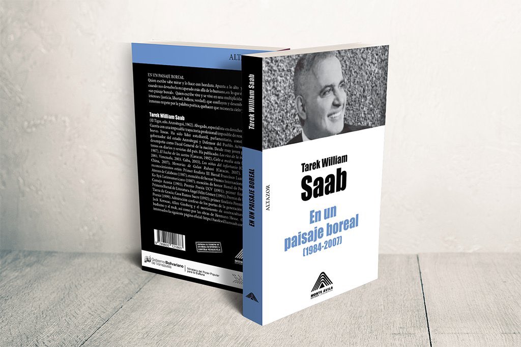 VillegasPoljak's tweet photo. Los libros Hoguera de una adolescencia intemporal y En un paisaje boreal, del poeta @TarekWiliamSaab, fueron presentados en la Feria Internacional del Libro de La Habana. Él también Fiscal General de la República cumple agenda institucional y cultural en la capital cubana. #12Feb https://t.co/X546GxYI9P