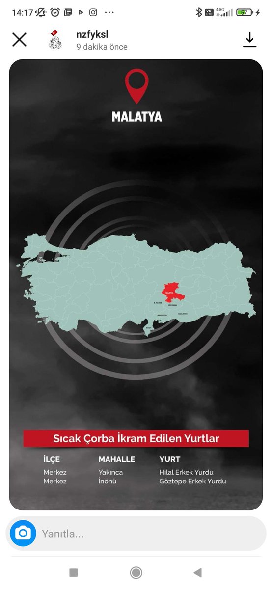zaytung's tweet photo. Deprem bölgesi çorba ikram edilen yurtlar listesi https://t.co/xlwYesm50Y