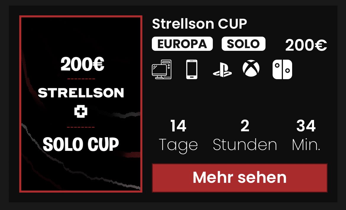 Semio88's tweet photo. 🔥 200€ SOLO STRELLSON CUP 🔥

Live on Warlegend 26.2.23 

-> https://t.co/JDHgYH3yWH https://t.co/PqnxdSPE4c