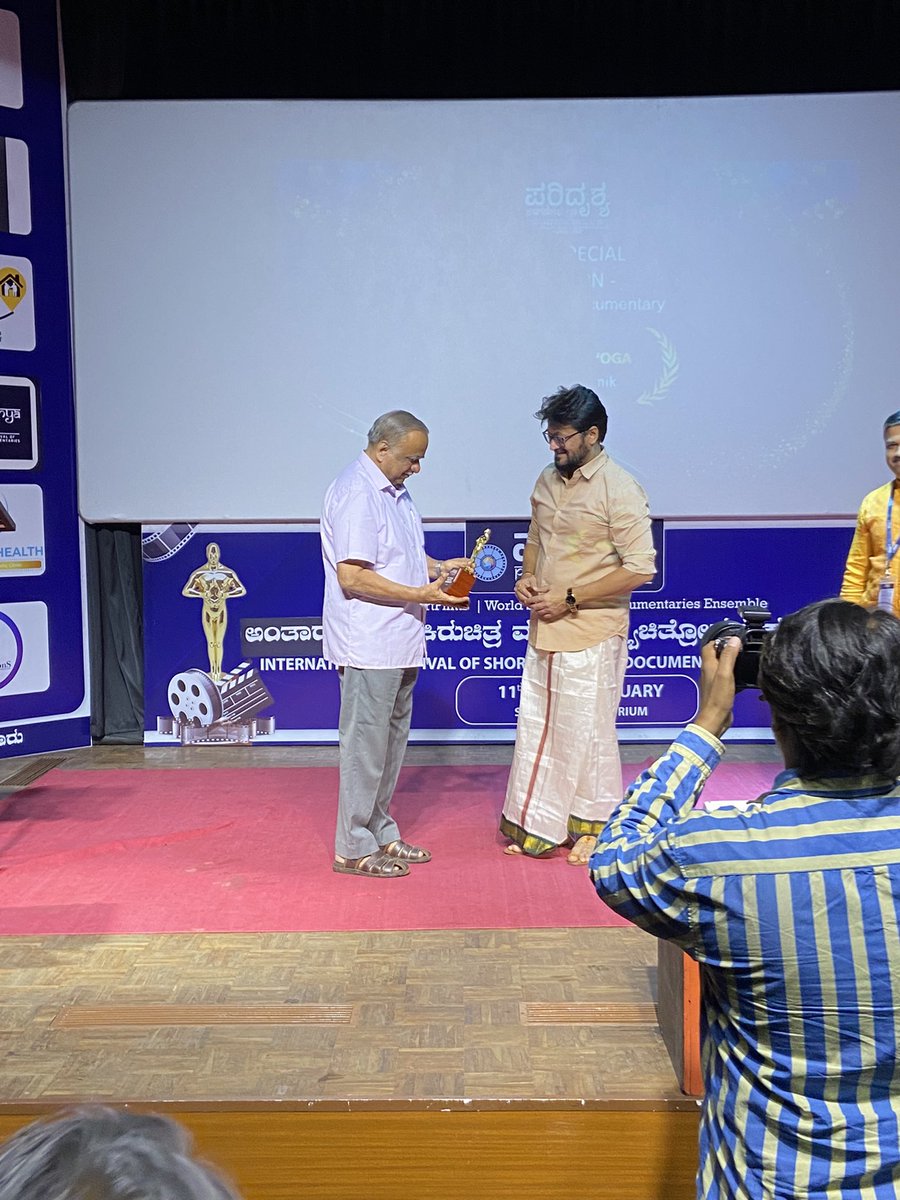 padmabhat's tweet photo. #paridrishyafest 
Best Jury Special Mention - Professional Documentary
“Ranga Vaibhoga” https://t.co/Yo4dokiddZ