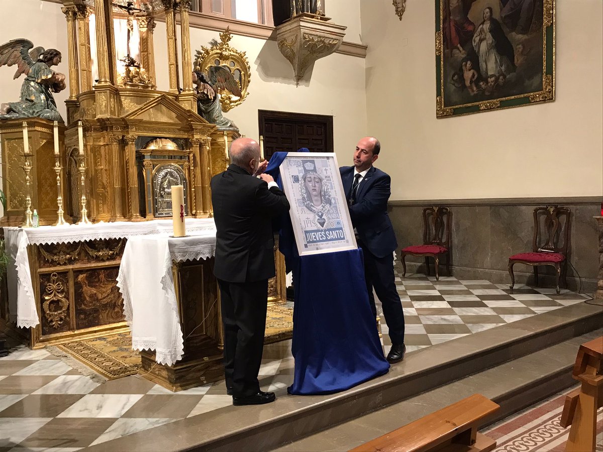 hdadconcepcion's tweet photo. 🔹Así ha sido presentado por D. Luis Ortiz, Vice-Hermano Mayor de nuestra Hermandad, el cartel anunciador de nuestra próxima estación de penitencia de 2023.

Cartel realizado por D.Andres Valera Martinez, ⁦@andvaleramar⁩. https://t.co/S1OwZVXHNo