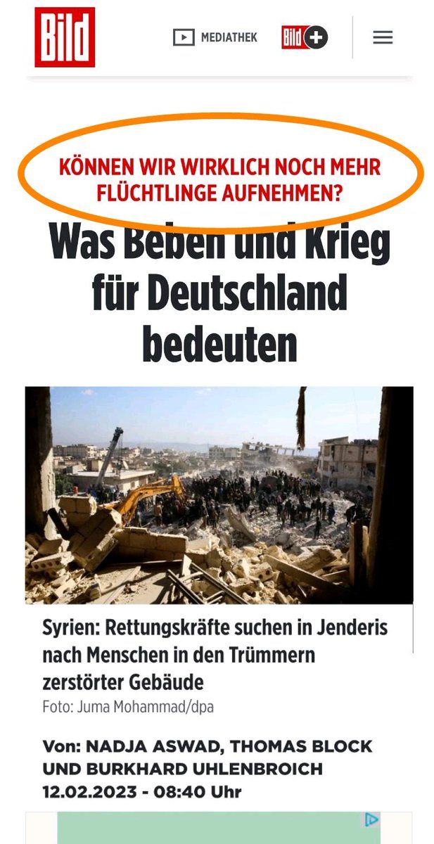 WahnSager's tweet photo. Ja, ihr Ar.......er und habt ihr euch mal gefragt, was es für die Menschen dort bedeutet? #Erdbeben
#BildBoykott
@N_Aswad
@thlock_ https://t.co/K1X5a5dVxC