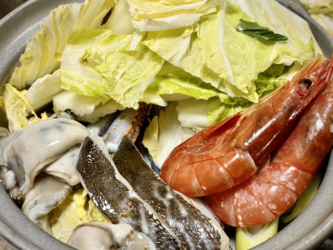 海鮮の狼煙をあげている 