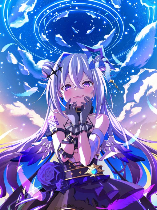 天音かなた　堕天衣装　コスプレ バーチャルYouTuber VTuber 天音かなた 堕天使衣装 コスプレ