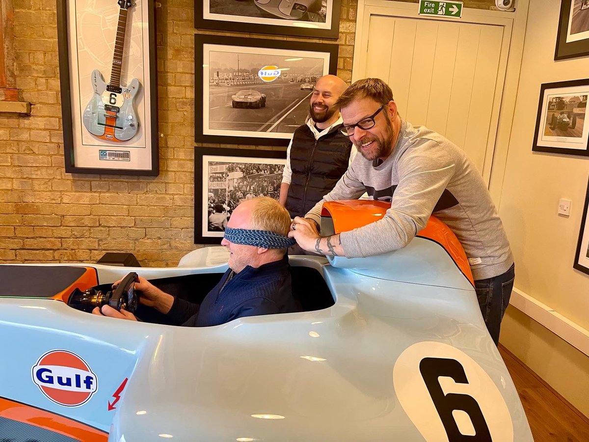 IloungeRacing's tweet photo. This is what happens when you let a load of sim racing guys loose that met on the internet, caption anyone?

It was so much fun yesterday at our iLounge open day where we all got to meet commentator James, thanks to everyone who came from all over the country 🙏 #simracing https://t.co/tgewIX0gwr