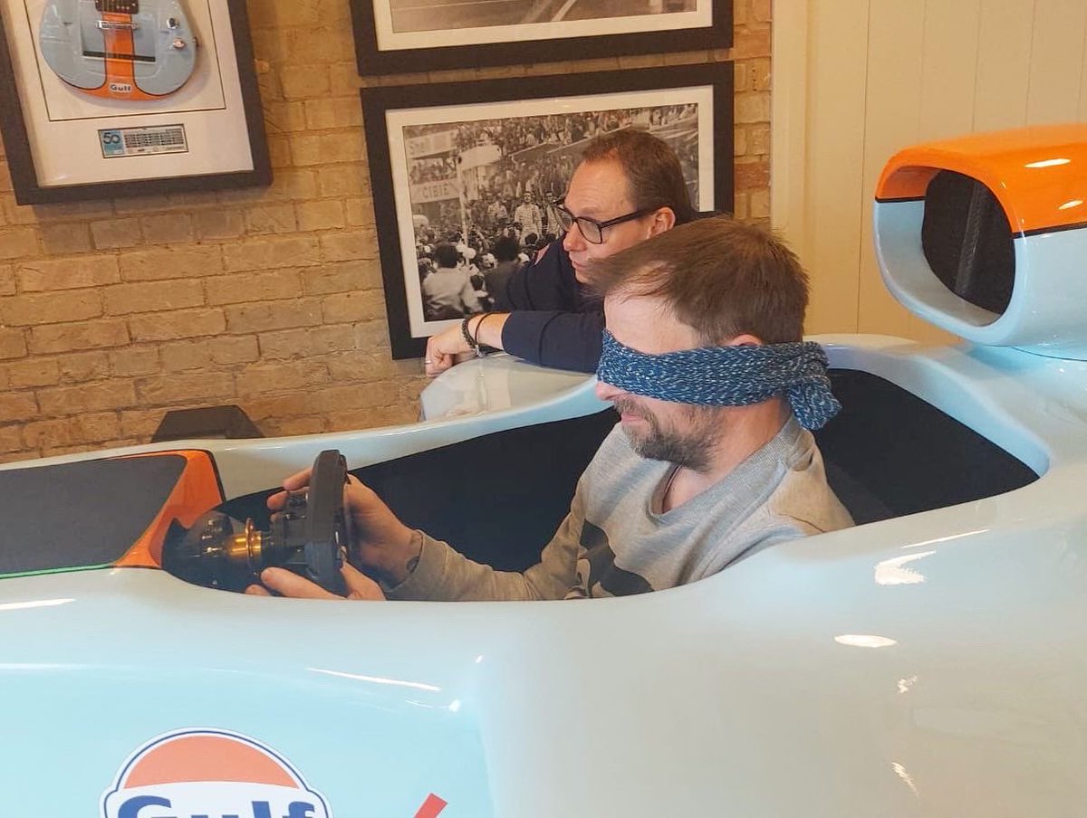 IloungeRacing's tweet photo. This is what happens when you let a load of sim racing guys loose that met on the internet, caption anyone?

It was so much fun yesterday at our iLounge open day where we all got to meet commentator James, thanks to everyone who came from all over the country 🙏 #simracing https://t.co/tgewIX0gwr
