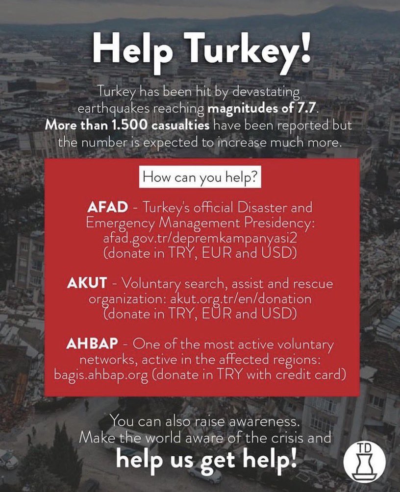 ExoVoteTurkey's tweet photo. #HelpTurkey 🙏🏻🎗🇹🇷

https://t.co/GQOu7ZvZuQ https://t.co/S5bVF6Z4lE