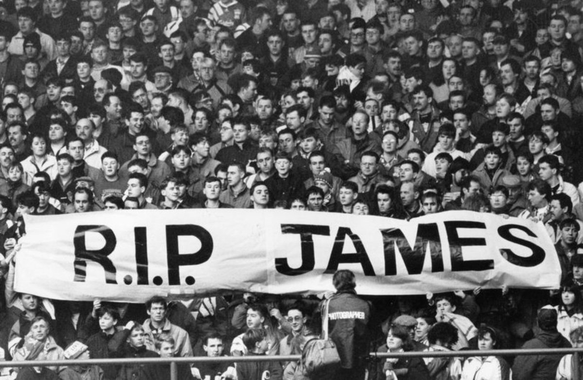 James Bulger charity (@jbmt1) on Twitter photo Looks like we are getting a banner made by <a href="/LiverPrint/">LiverPrint</a> to be held on the Kop for Monday nights game with <a href="/LFC/">Liverpool FC</a> & <a href="/Everton/">Everton</a> Now need to try and get a minutes applause before kickoff or the 30th minute to mark 30 years since James was taken. #RIPJames #JamesBulger #JusticeForJames Looks like we are getting a banner made by <a href="/LiverPrint/">LiverPrint</a> to be held on the Kop for Monday nights game with <a href="/LFC/">Liverpool FC</a> & <a href="/Everton/">Everton</a> Now need to try and get a minutes applause before kickoff or the 30th minute to mark 30 years since James was taken. #RIPJames #JamesBulger #JusticeForJames