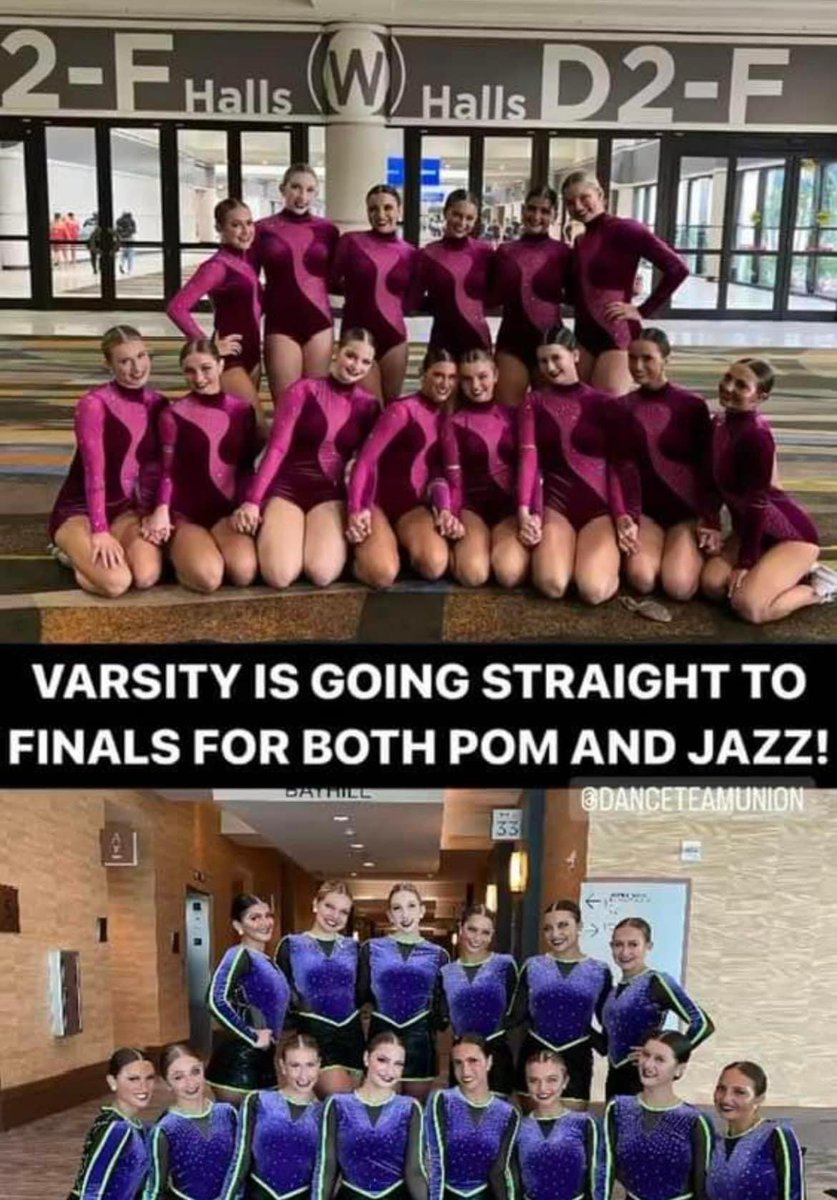 WidmerKelly's tweet photo. Wishing these talented young ladies lots of luck as they take both of their dances to finals today. 💚💙🐾
#dvd #dakotadance #cvschools #dtu #dtunationals2023 https://t.co/pQdwxSqXOT