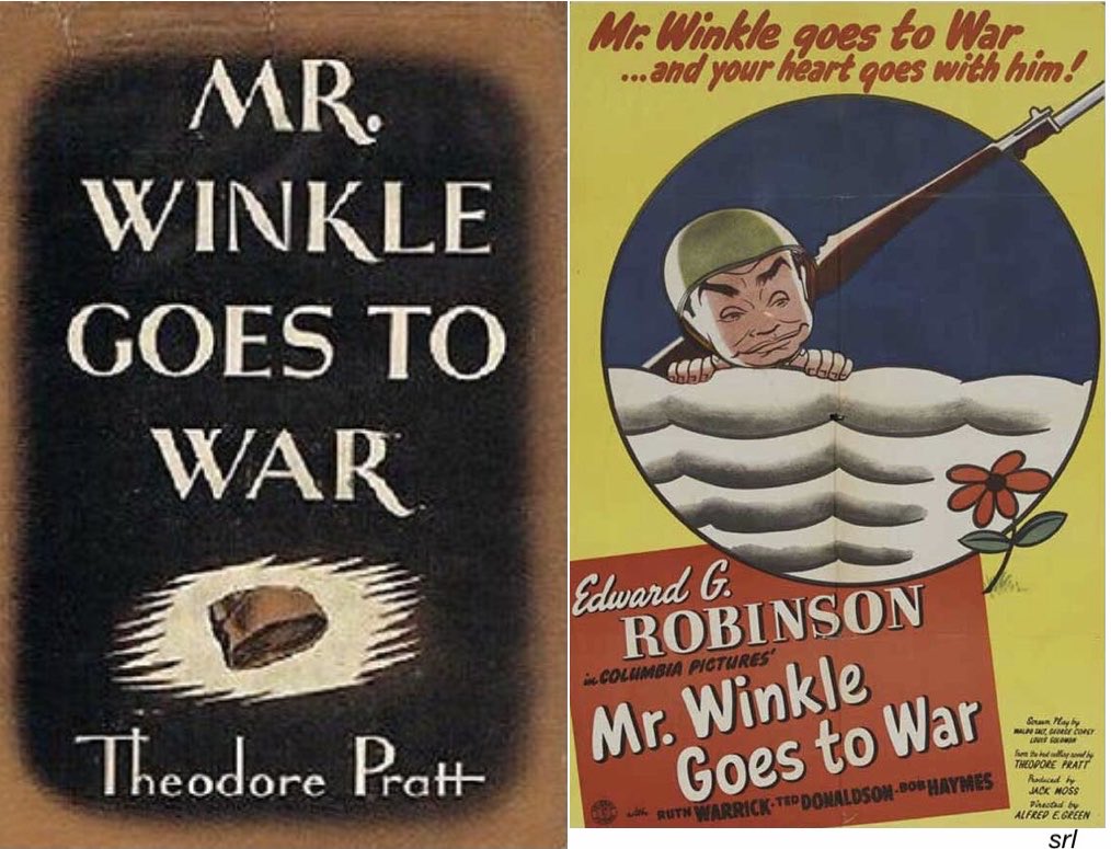 SaveRedlandLibr's tweet photo. 1:35pm TODAY on @TalkingPicsTV 

The 1944 #Comedy film🎥 “Mr. Winkle Goes To War” directed by #AlfredEGreen from a screenplay by #GeorgeCorey #WaldoSalt &amp; #LouisSolomon 

Based on #TheodorePratt’s 1943 novel📖

🌟#EdwardGRobinson #RuthWarrick https://t.co/mknXWEaVH0