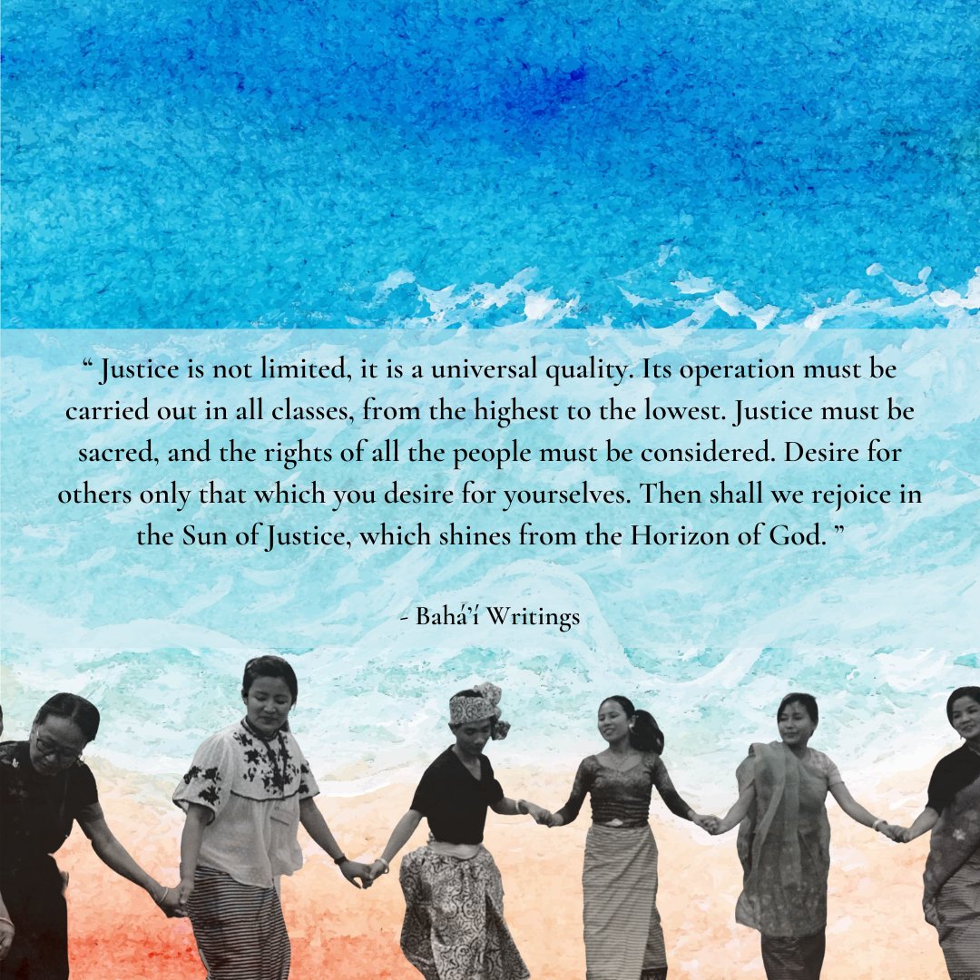 “ Justice is not limited, it is a universal quality. Its operation must be carried out in all classes, from the highest to the lowest. Justice must be sacred, and the rights of all the people must be considered.”
-Bahá’í Writings
#WorldDayOfSocialJustice #UN #BahaiOPAIndia #India