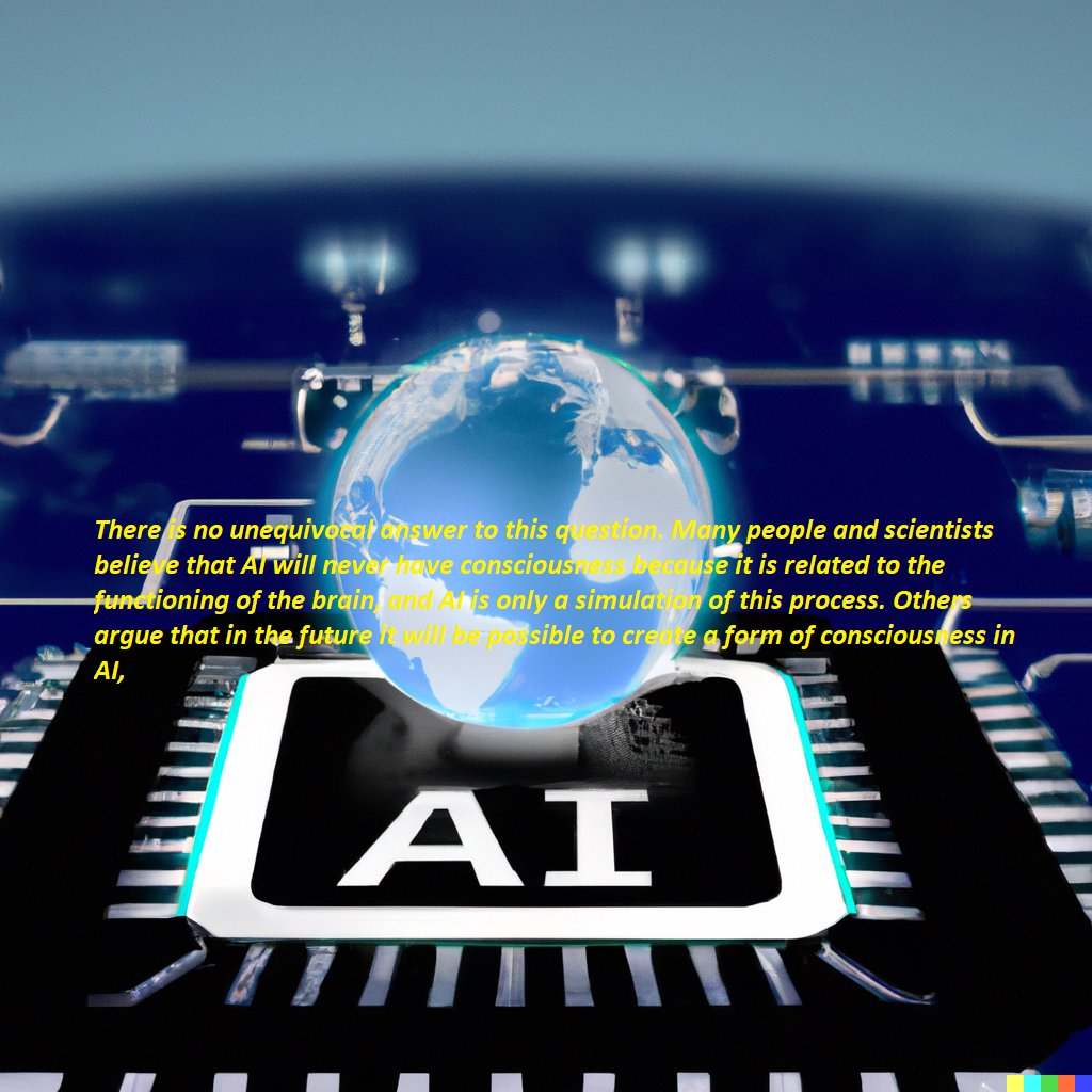 PolWik's tweet photo. Will AI ever be sentient? answer given by AI
:#AI #NFT #security #digital https://t.co/IuR6uzZas6