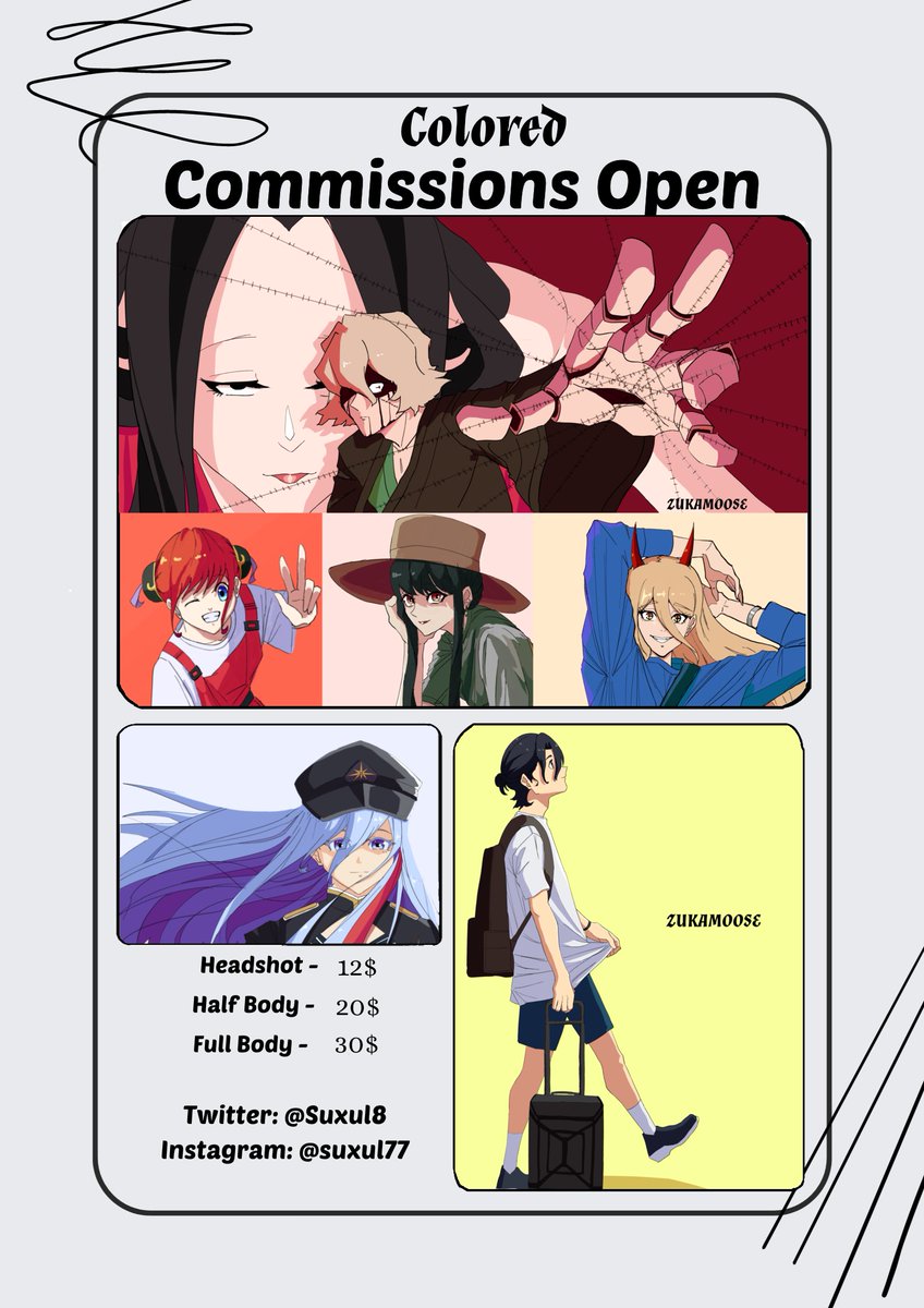 Suxul8's tweet photo. Updated commission sheet. My prices for Black and white illusts are still the same. I just added my rates for colored pieces. Feel free to dm me if interested. Have a good day

#commissionsopen https://t.co/cdiaolRTj8