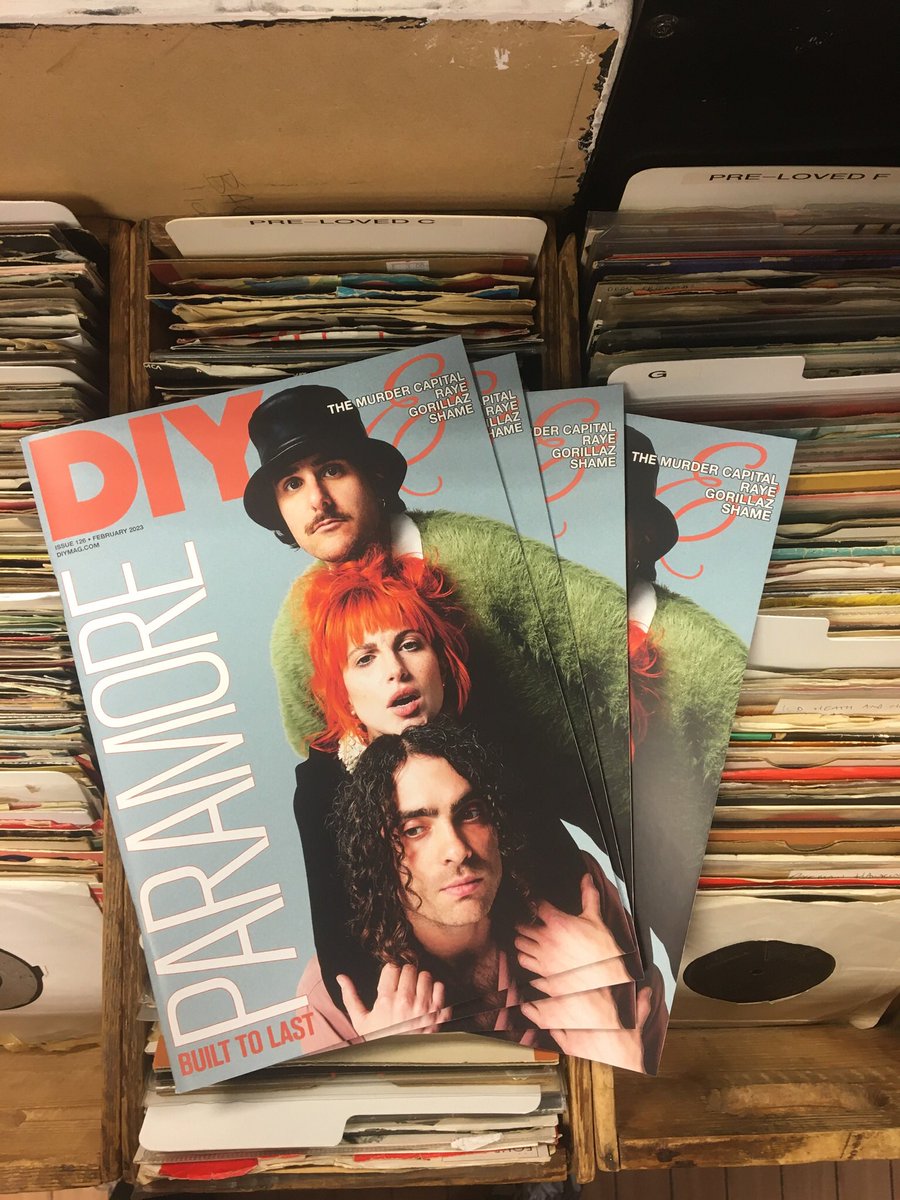 RockBoxRecords's tweet photo. The new issue of @diymagazine is in featuring @paramore on the cover. Free to pick up instore now!
#vinyl #recordshop #newmusic #paramore #diymagazine https://t.co/zCegxmrdRy