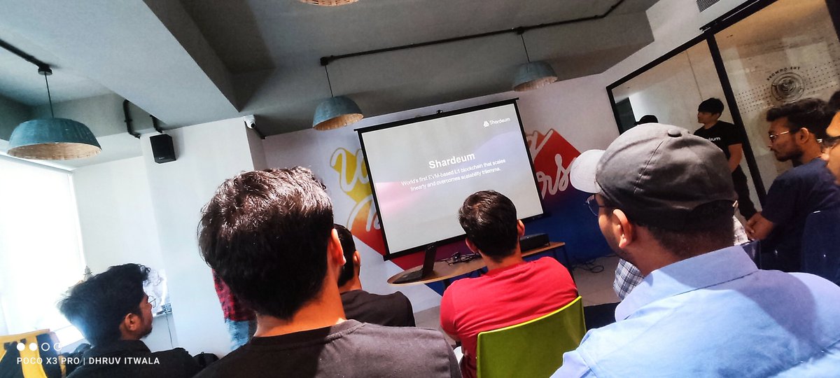 DhruvItwala's tweet image. Hello folks , So just want to share this amazing experience of attending web3 meetup, the introduction session by  @0xharsh1001,the blockchain career opportunities by @0xrahulk And about hackathons and their events by @vrajdesai78 was fun
Thanks to #proofofcommunity @shardeum