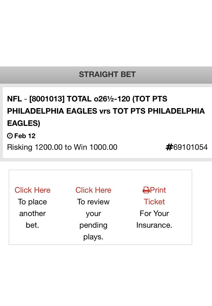 CrushTheBookie's tweet image. 🔥#SuperBowlLVII  #SUPERBOWL  
#NFL 🏈KC CHIEFS🆚🏈PHI EAGLES 

🔥TEAM TOTAL PROP PLAY🔥

1:🏈PHI EAGLES TT OVER 26.5
1200/1000📺FOX 6:30pmET 

🔥GOING FOR 8th WINNER IN A ROW

🙏🏼THANK YOU FOR THE RT!!!!!
@CrushTheBookie #SportsGambling